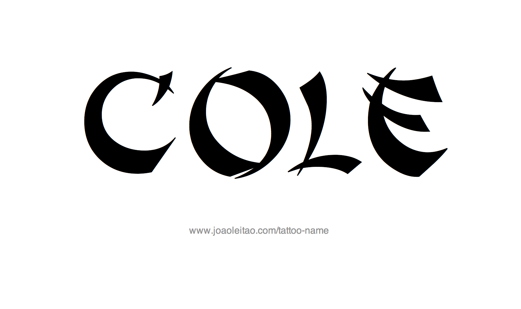 cole-name-tattoo-designs